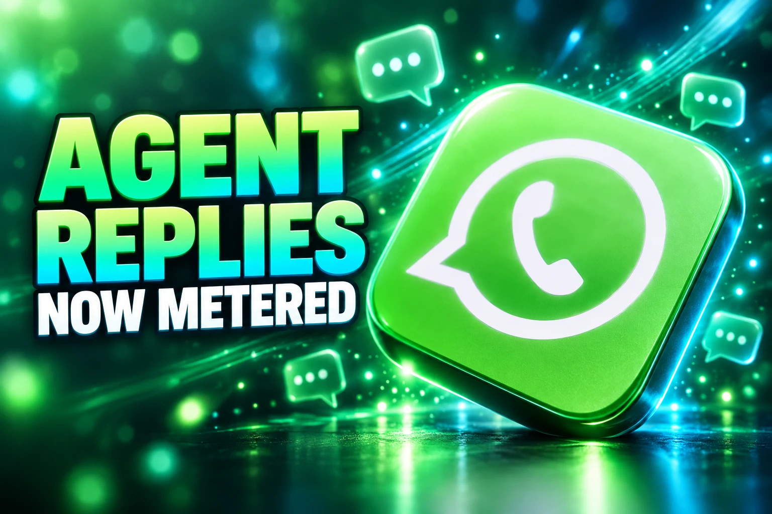 WhatsApp Business Agent token pricing per reply