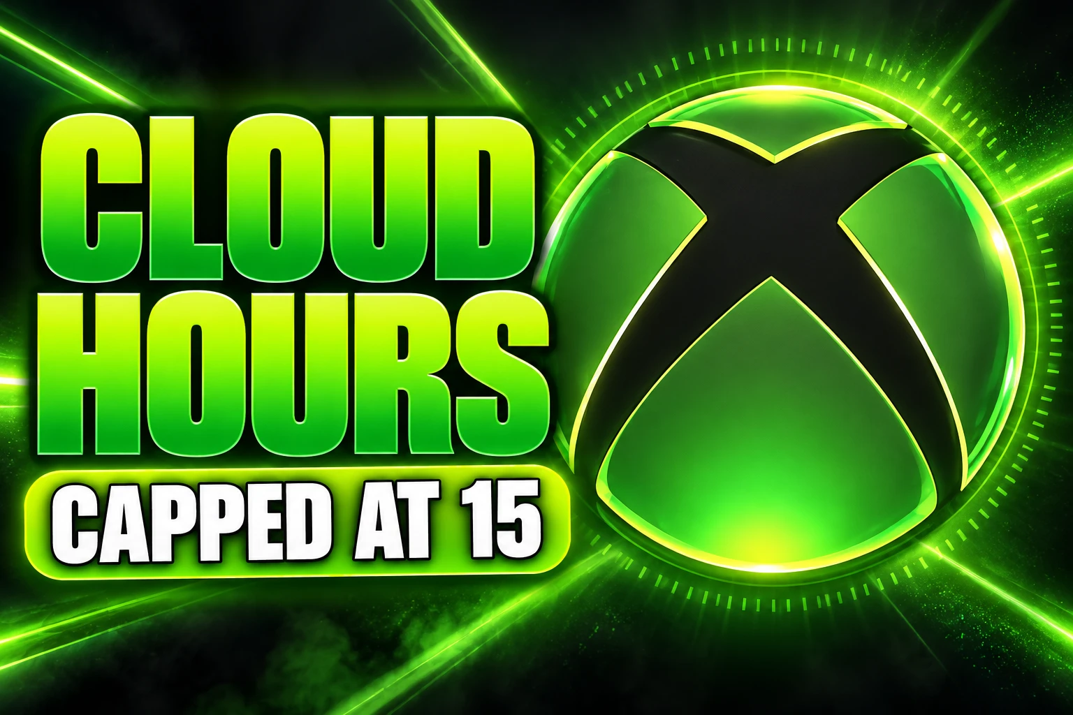 Xbox Game Pass Ultimate 15 hour cloud cap November