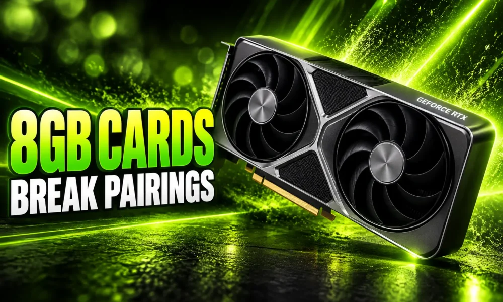 best CPU GPU combinations 2026 8GB VRAM