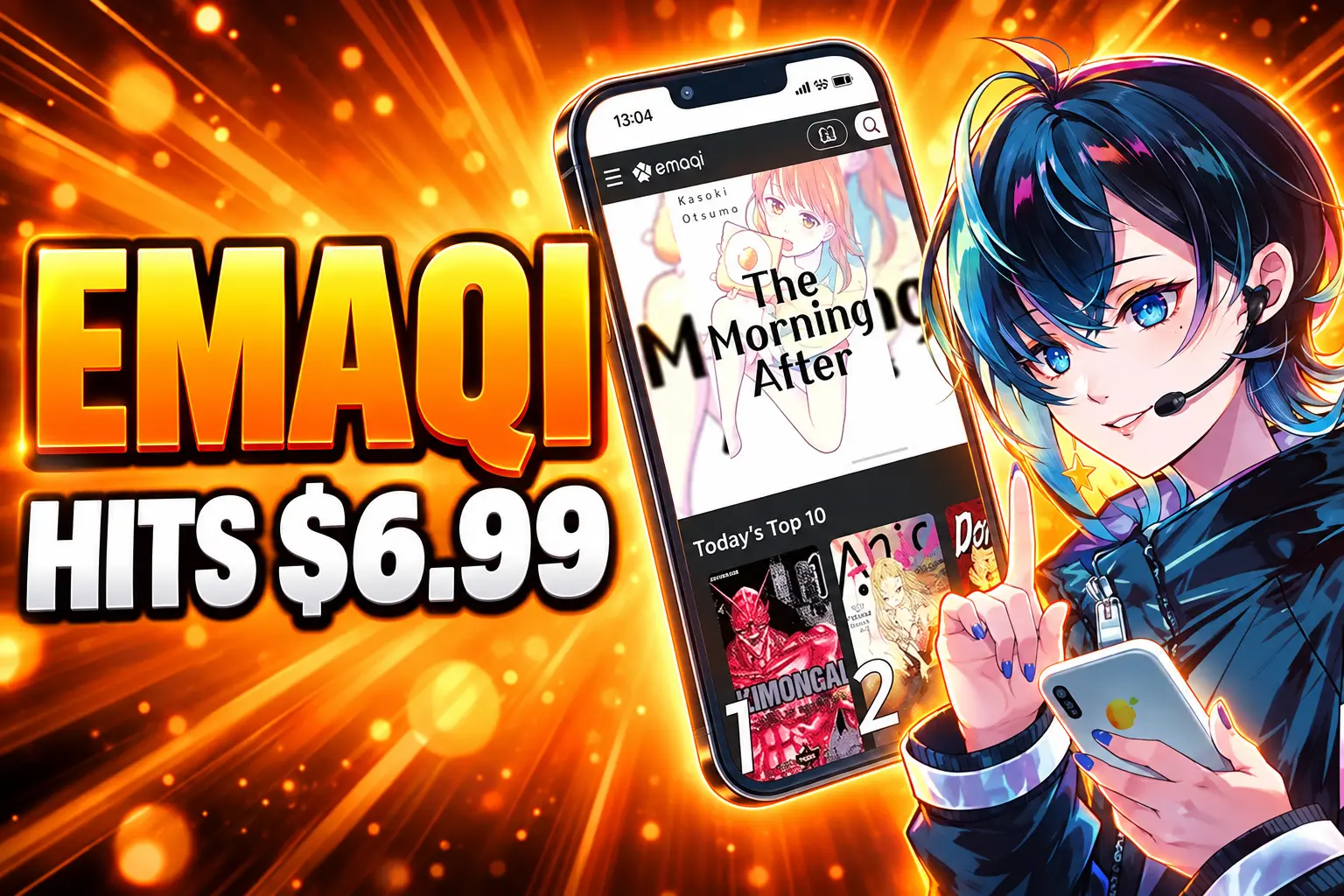 emaqi Premium $6.99 manga subscription 400 series