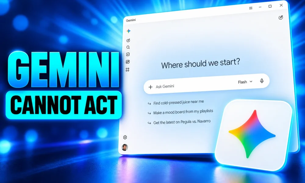 Gemini Windows app cannot delete Gmail or sort Drive