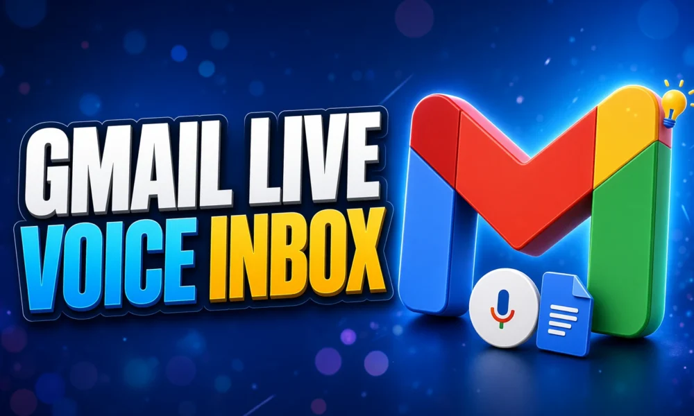 Google Gmail Live voice inbox Gemini rollout phones