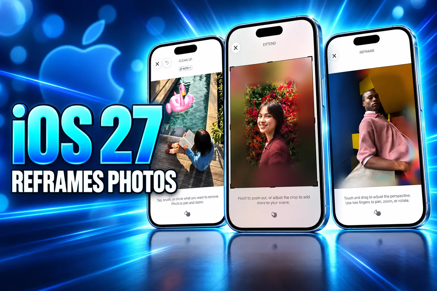 iOS 27 Spatial Reframing AI photo reframe tool
