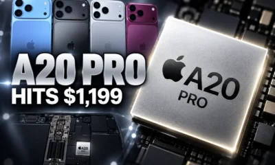 iPhone 18 Pro A20 Pro 2nm chip $1199