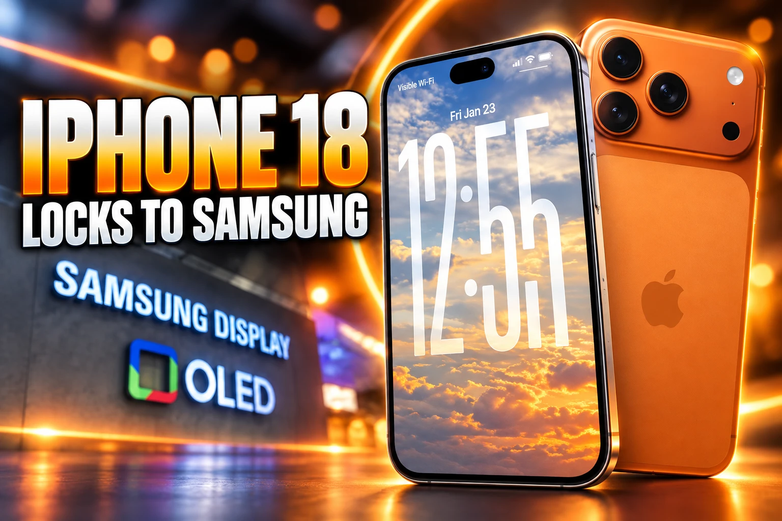 iPhone 18 Pro display Samsung LG LTPO panels