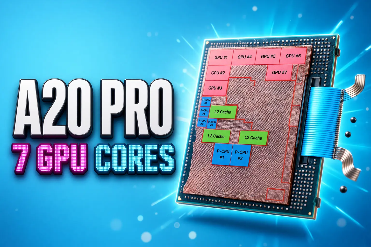 iPhone 18 Pro A20 Pro seven GPU cores leak