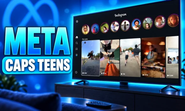 Meta caps teens two hours Instagram Facebook TV