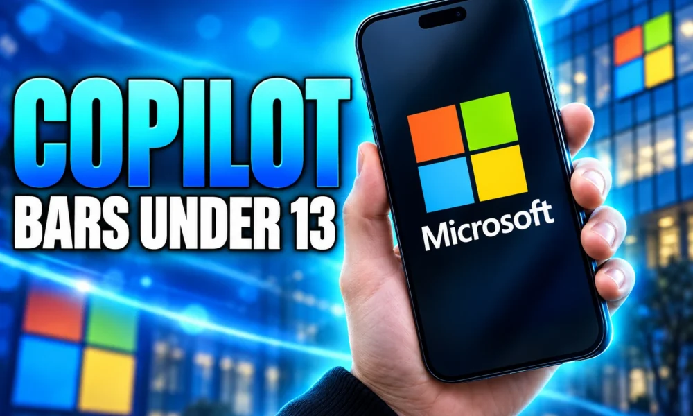Microsoft Copilot under 13 sign-in age restriction