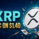 Robinhood XRP 9 a.m. prediction market $1.40