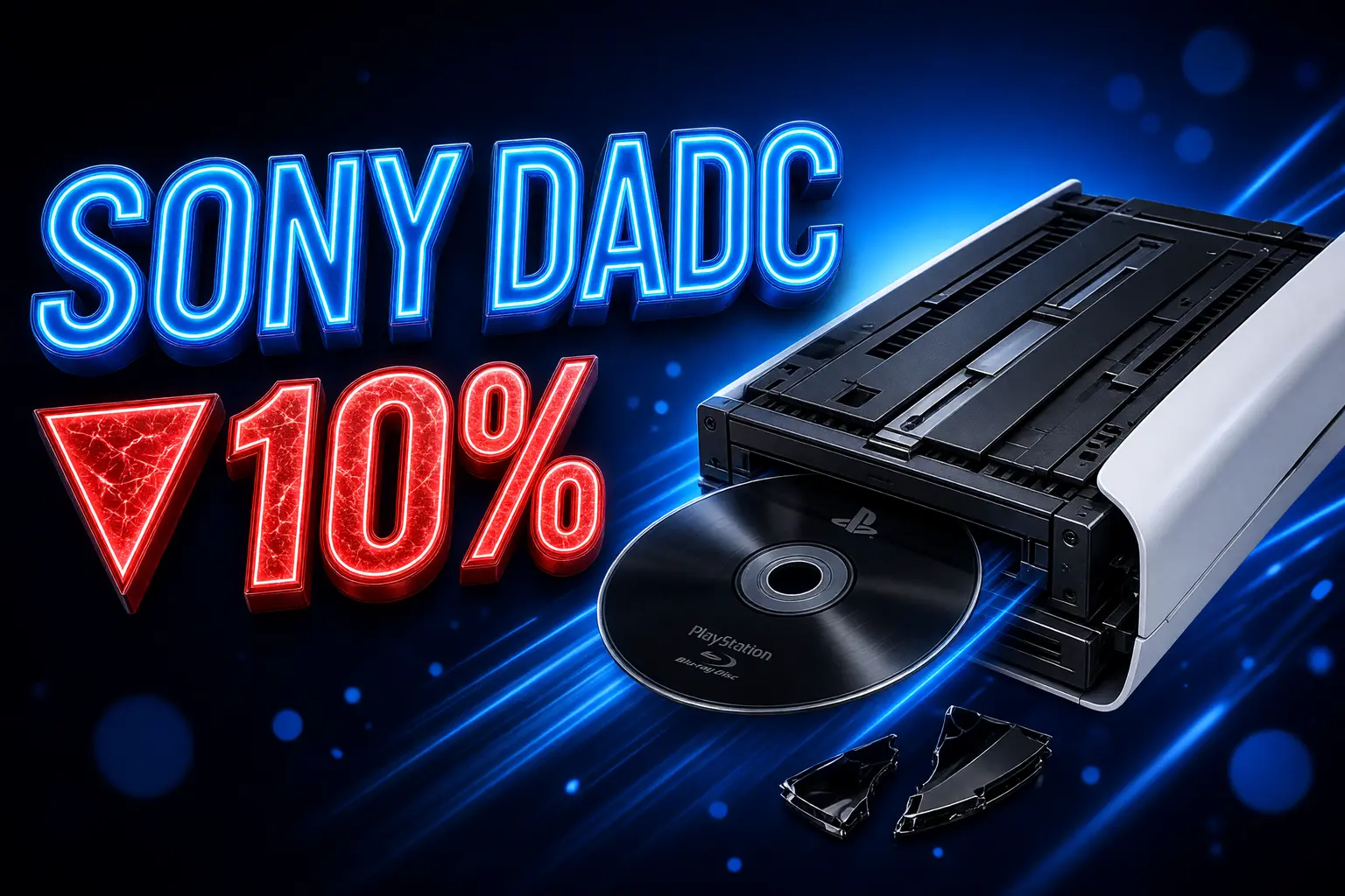 Sony DADC 10 percent disc volume drop 2028