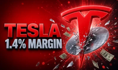 Tesla 1.4 percent operating margin Q2 AI fab spend