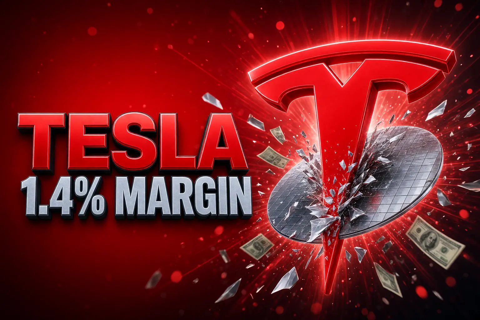 Tesla 1.4 percent operating margin Q2 AI fab spend