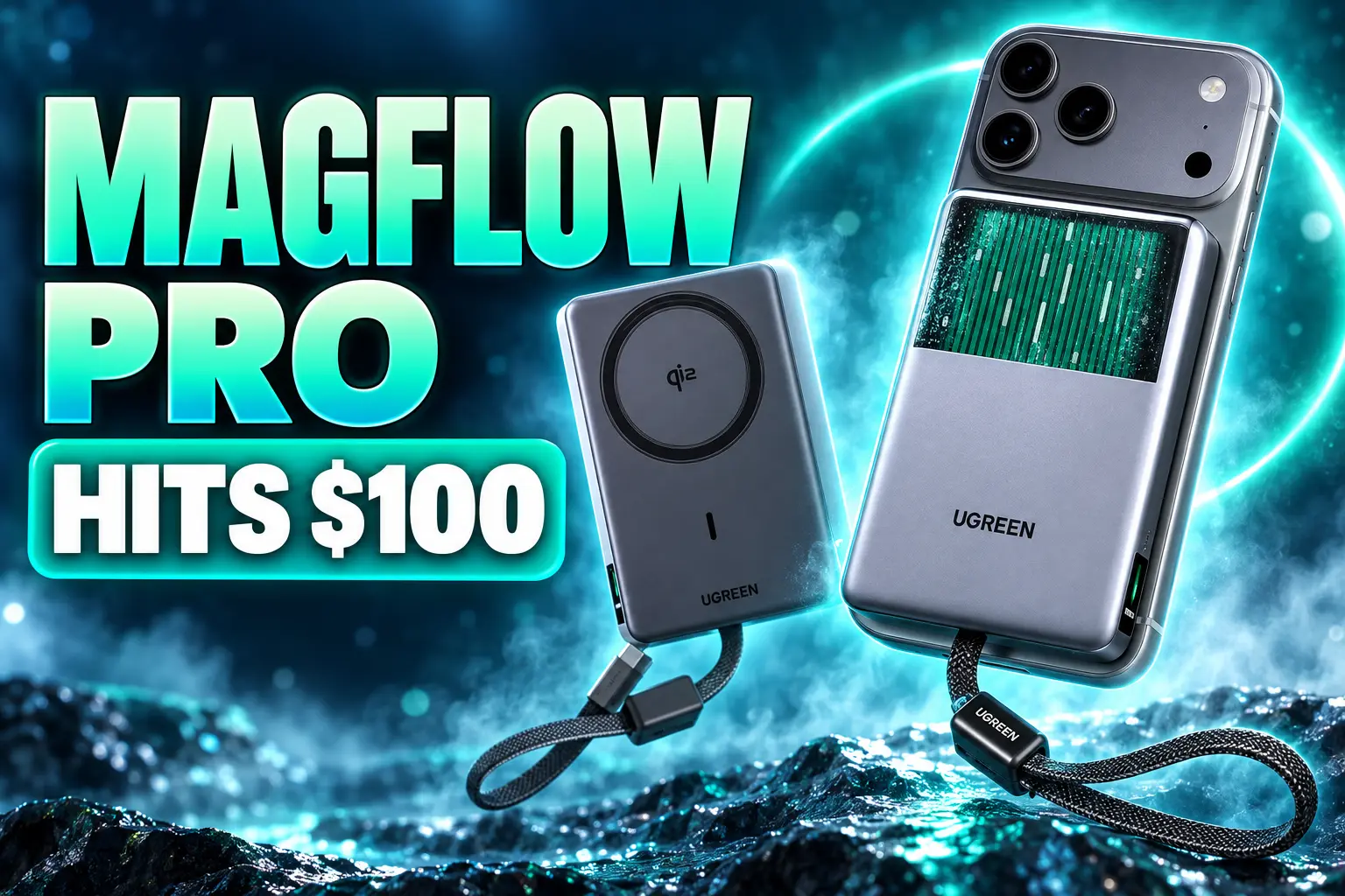 Ugreen MagFlow Pro liquid cooled power bank $100