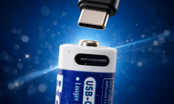 USB-C rechargeable AA cells junk drawer gadgets