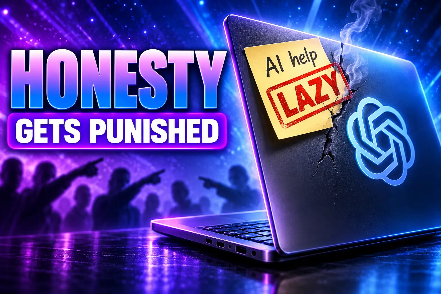 workplace AI disclosure laziness penalty among coworkers