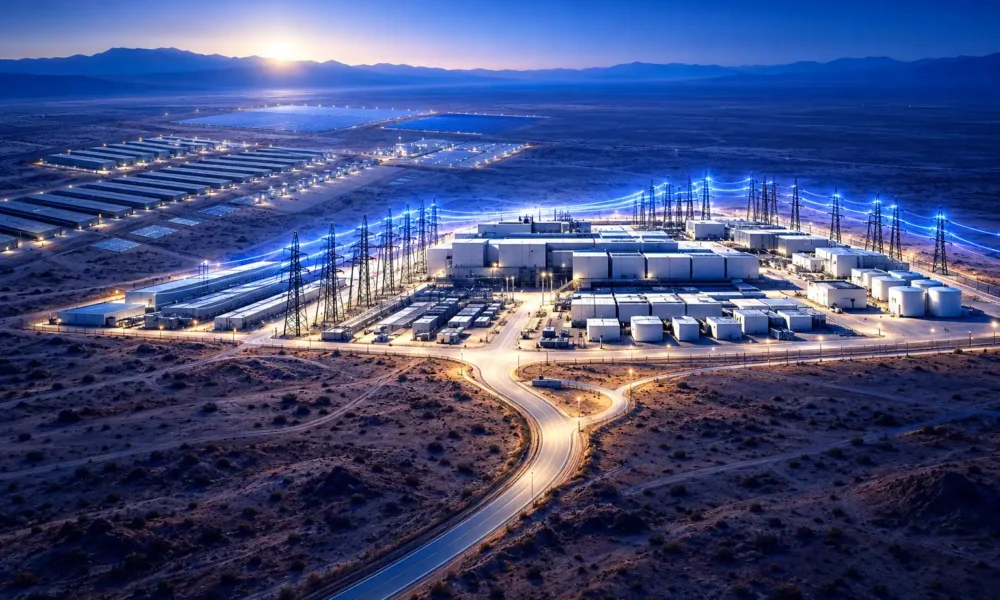 Amazon grid tie Pecos County AI campus