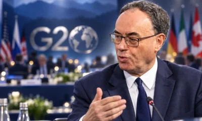 Andrew Bailey G20 frontier AI cyber shock warning