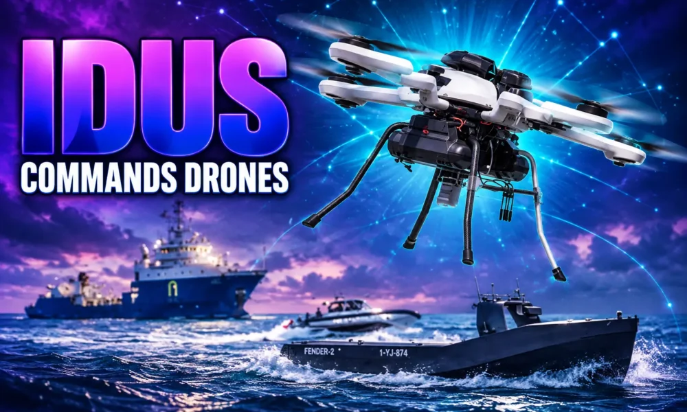 Dutch Navy IDUS software commands mixed drones