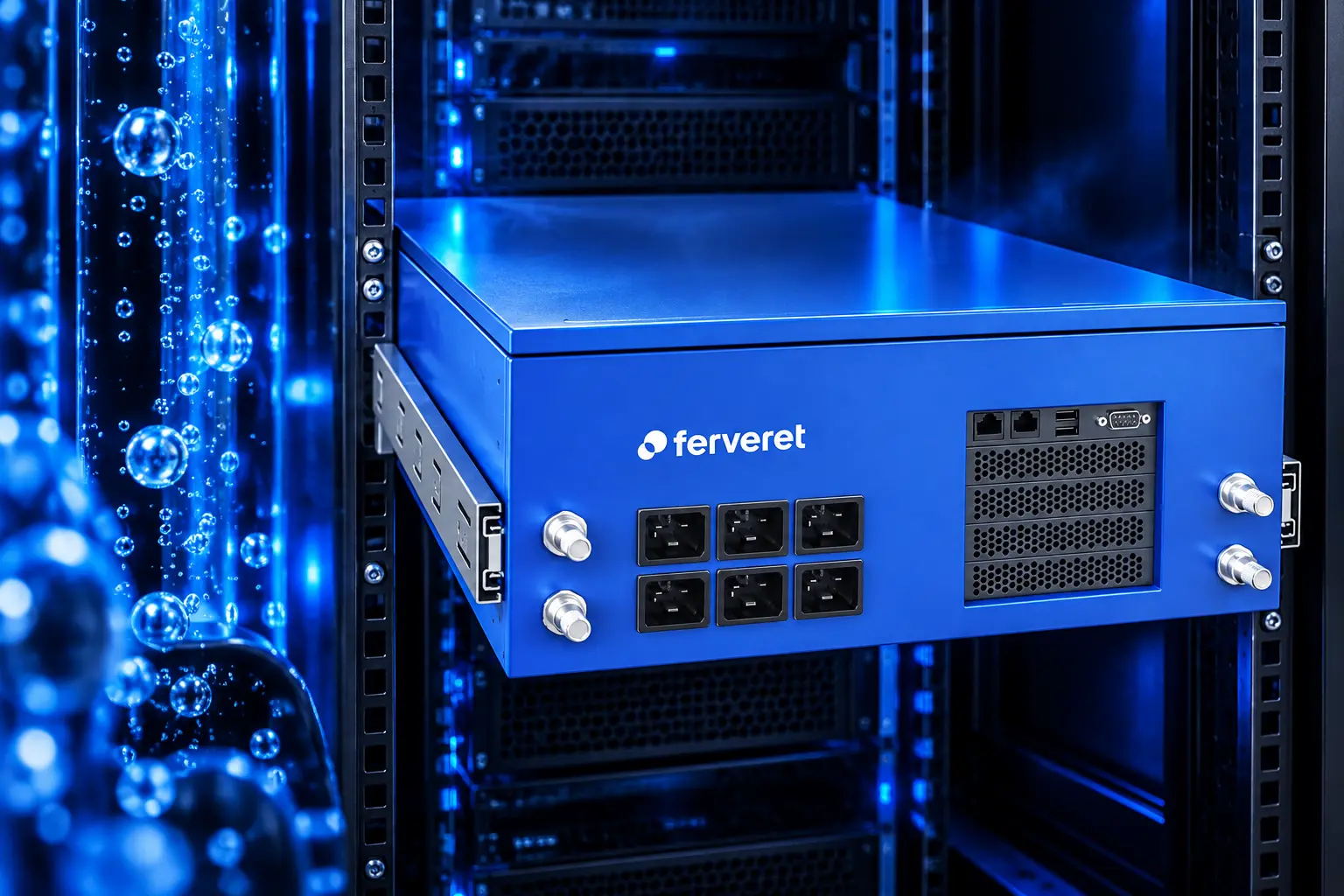 Ferveret 4U nuclear cooling water-free data center box