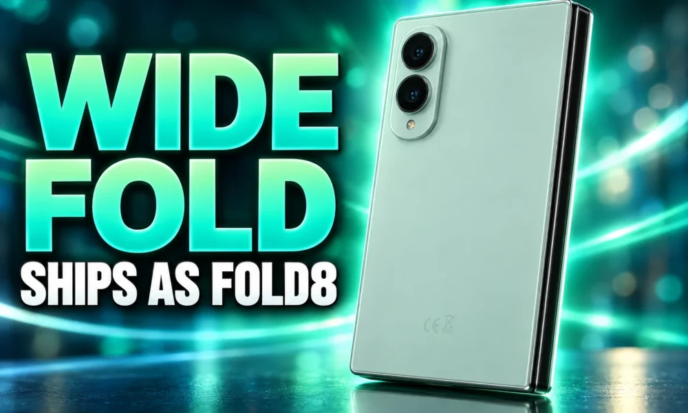Wide Fold One UI 9 sketches became Galaxy Z Fold8