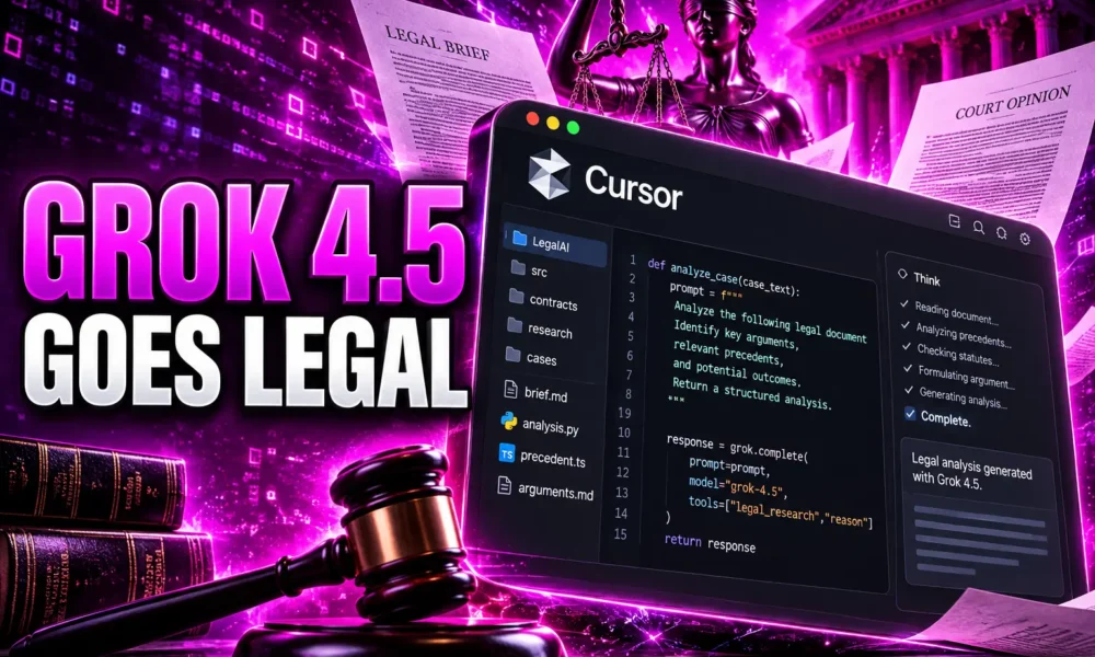 Grok 4.5 Cursor first model legal work