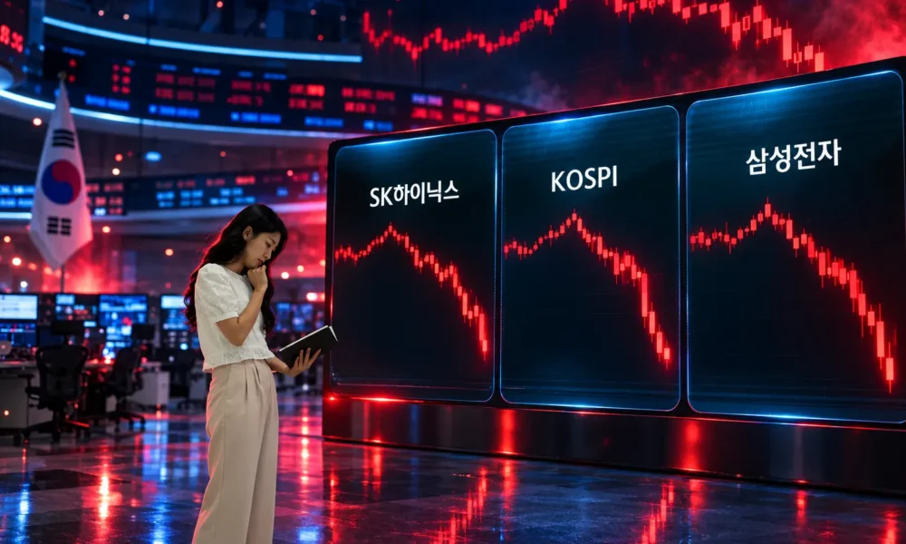 KOSPI nearly 40 percent drop SK hynix