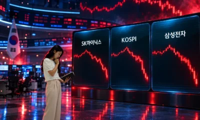 KOSPI nearly 40 percent drop SK hynix