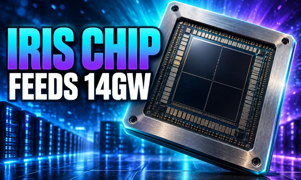 Meta Iris AI chip September production 14 gigawatts