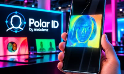 Metalenz Polar ID authenticates through lit OLED