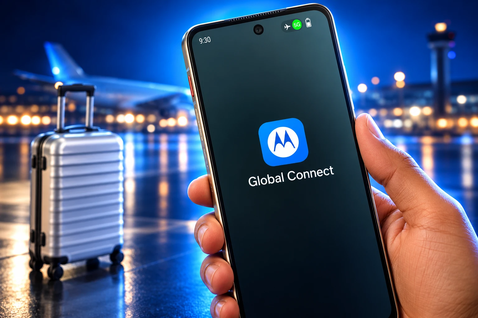 Motorola Global Connect eSIM app 1GB free data