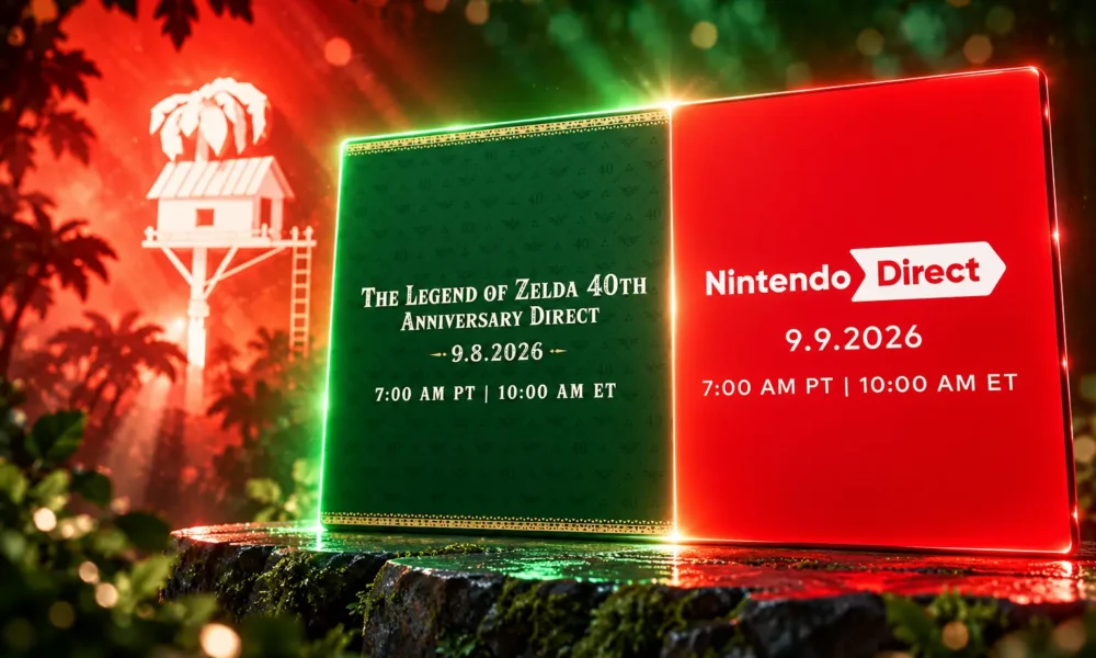 Nintendo Zelda 40th Direct split September 8