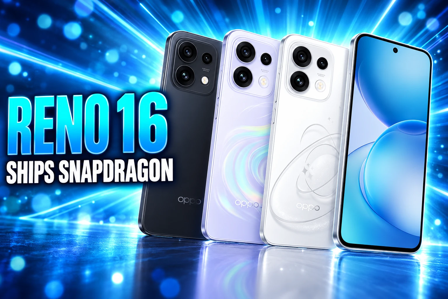 Oppo Reno 16 global Snapdragon 7 Gen 4 ships