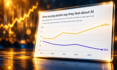 Pew young adults 55 percent more concerned about AI