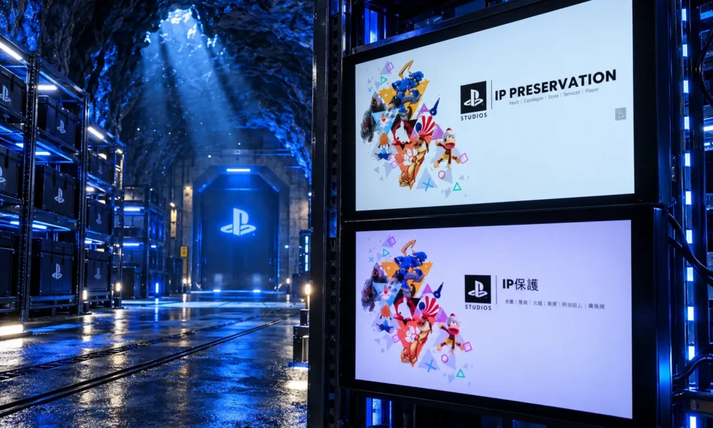 PlayStation IP preservation mineshaft vault 650 terabytes