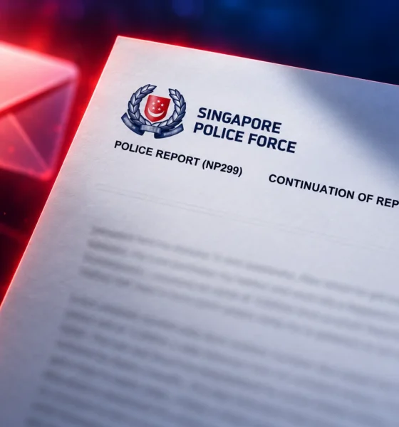 Singapore Police Force crypto inbox rules warning