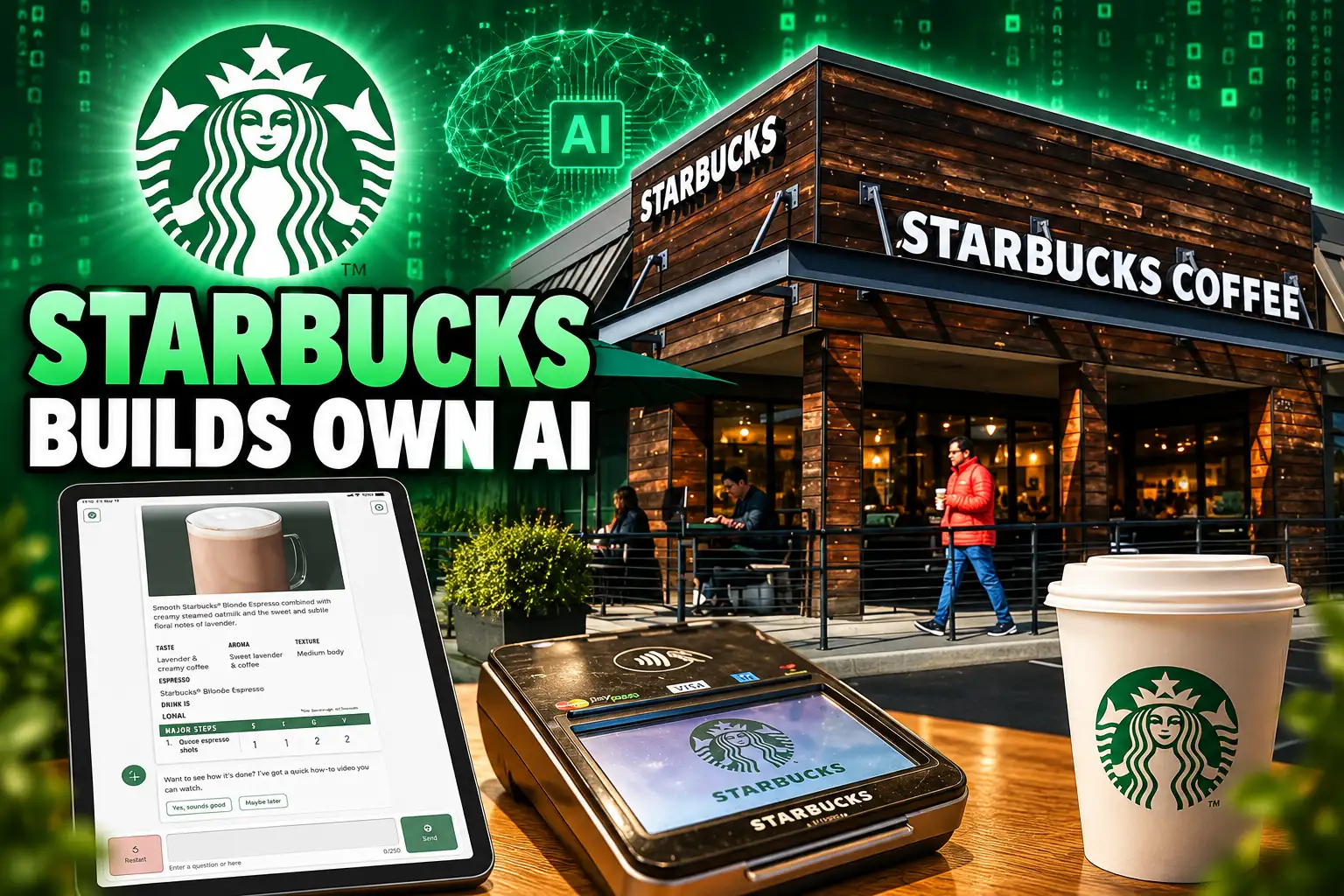 Starbucks builds own AI to replace Microsoft IBM