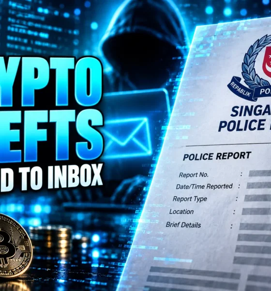 Singapore police crypto email hack inbox rules warning