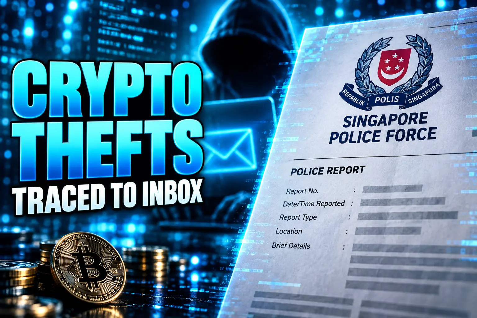 Singapore police crypto email hack inbox rules warning